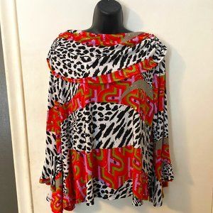 Marallis flounce sleeve top
